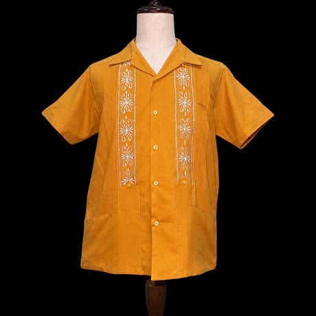 【予約商品】【半袖】【 ESG-01S-MUW 】【S/S REJILLADA】【 MUSTARD x WHITE】 【マスタードx 白】