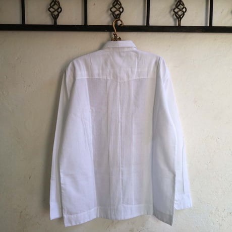 【お取り寄せ商品】【長袖】【ESG-109L-WBR】【CRUZ】【 GUAYAMISA】【 L/S GUAYABERA】【WHITExBROWN】