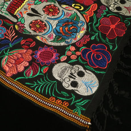 【 カラベラ刺繍布 】【 CALAVERA 】【 死者の日 】【 El Día de Muertos 】