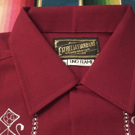 【2027年7月31日までにお届け】【受注生産】【長袖】【 ESG-01L-BUW 】【 REJILLADA 】【 BURGUNDY x WHITE 】【  臙脂(えんじ)色 x 白 】