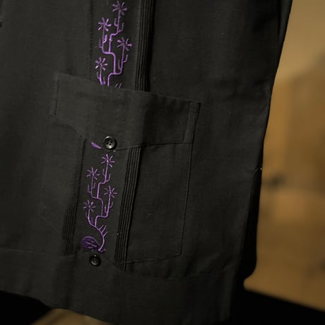 【2027年7月31日までにお届け】【受注生産】【半袖】【SHOTA CACTUS】【 ESGS-06S-BPU】【 S/S CUBANA 】【BLACK x PURPLE】 【黒 x 紫】