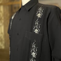 【ご注文日より１年以内にお届け】【受注生産】【長袖】【SHOTA CALAVERA】【 ESGS-07L-BW】【 L/S CUBANA 】【BLACKxWHITE】 【黒x白】