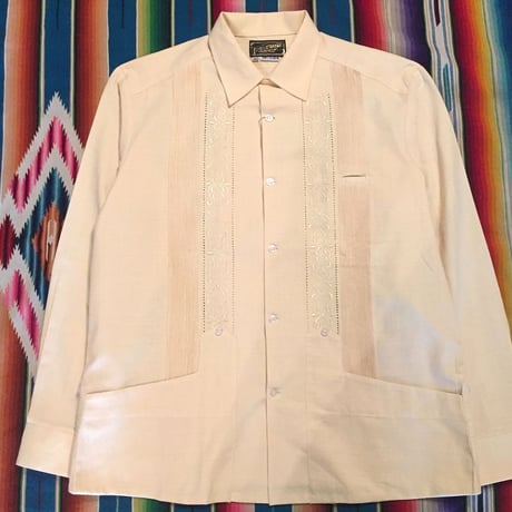 【2027年7月31日までにお届け】【受注生産】【長袖】【 ESG-01L-LE 】【 L/S GUAYABERA 】【 REJILLADA 】【 LEMON 】【 レモン 】