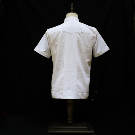 【半袖】【 S/S GUAYAMISA】【ESG-113S-WM】【GUAYABERAS COLLI】【 CRUZ x ペヨーテ 】【 WHITE x MULTI 】【 白 x マルチカラー 】
