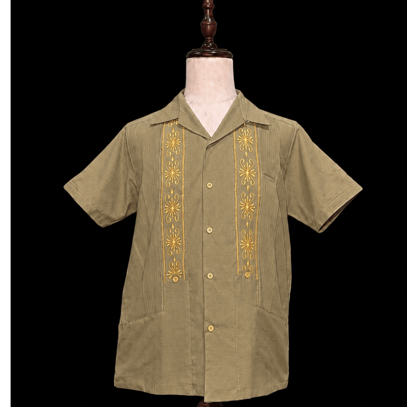 ESTRELLA STANDARD GUAYABERA　REJILLADA半袖 予約商品】【半袖】【 ESG-01S-KHG 】【 S/S GUAYABERA 】【 REJ