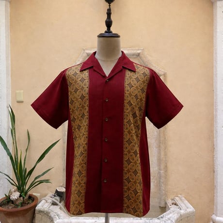 【予約商品】【半袖】【 ESGP-09-2S-BU 】【 S/S FRONT PANEL SHIRTS 】【 VINTAGE BATIK 】