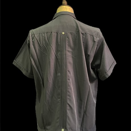 【予約】【半袖】【IMP-DE-05S-CH-38】【 DEADSTOCK 】【S/S GUAYABERA】【CHARCOAL】 【炭色】