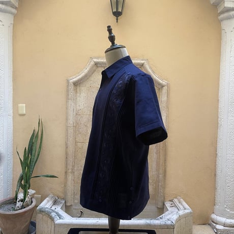 【9月】【予約商品】【半袖】【ESG-30S-N】【 S/S GUAYAMISA 】【NAVY】【 紺 】