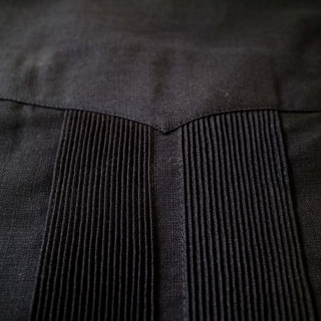 【予約商品】【 半袖 】【 ESG-01S-BG 】【 S/S GUAYABERA 】【 REJILLADA 】【 BLACK x GOLD 】【 黒 x 金 】