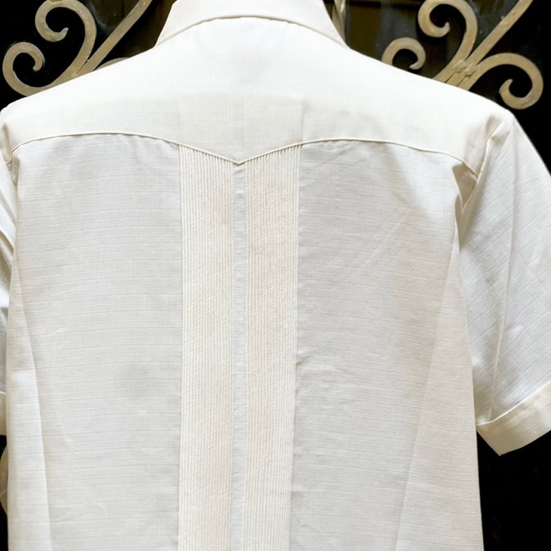 ESTRELLA STANDARD GUAYABERA　REJILLADA半袖 予約】【半袖】【 ESG-01S-W】【 S/S GUAYABERA 】【 REJILLAD