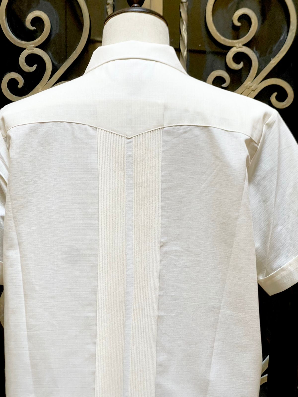 予約】【半袖】【 ESG-01S-W】【 S/S GUAYABERA 】【 REJILLAD