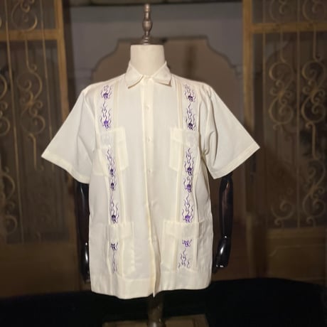 【2027年7月31日までにお届け】【受注生産】【半袖】【SHOTA CALAVERA】【 ESGS-07S-OFPU】【 S/S CUBANA 】【OFF WHITE x PURPLE】