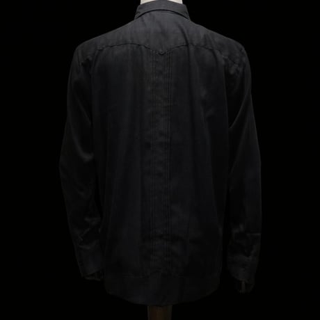 【長袖】【 ESG-10L-BR 】【薔薇】【 L/S GUAYAMISA 】【 ROSA 】【 BLACK x RED 】【 黒 x 赤 】