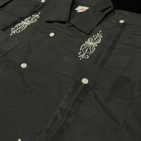 【予約】【半袖】【サイズ40(XL)】【IMP-DE-29S-BW-40】【 DEADSTOCK 】【S/S GUAYABERA】【BLACKxWHITE】  【黒x白】