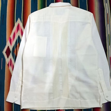 【長袖】【 ESG-01L-OF 】【 L/S GUAYABERA 】【 REJILLADA 】【 OFF WHITE 】【 オフホワイト 】