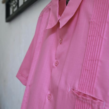 【PURO】【COTTON/POLYESTER】【 ESG-100S-CO】【 S/S GUAYABERA】【CORAL】