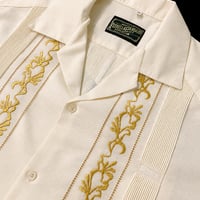 【予約】【ESG-20S-OFG】【 REJILLADA 】【S/S GUAYABERA】【OFF WHITExGOLD】 【オフホワイトx金】