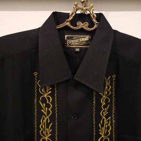 【2027年7月31日までにお届け】【受注生産】【長袖】【 ESG-20LP-BG】【 REJILLADA CIPRE 】【 POLYESTER 】【 BLACK x GOLD 】【 黒 x 金 】