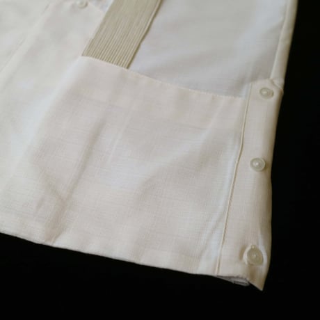 【2027年7月31日までにお届け】【受注生産】【 長袖 】【 ESGS-04L-OF 】【 L/S GUAYABERA 】【 REJILLADA ASA 】【 麻の葉柄 】【 OFF WHITE 】