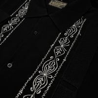 【ご注文日より１年以内にお届け】【受注生産】【長袖】【 ESG-01L-BSI 】【L/S REJILLADA 】【 BLACK x SILVER 】【 黒 x 銀 】