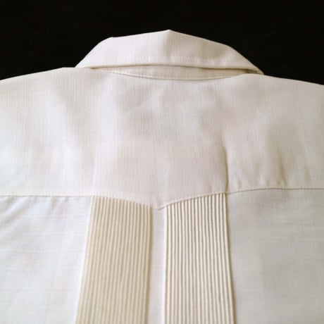 【2027年7月31日までにお届け】【受注生産】【 長袖 】【 ESGS-04L-OF 】【 L/S GUAYABERA 】【 REJILLADA ASA 】【 麻の葉柄 】【 OFF WHITE 】