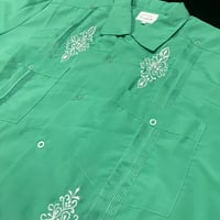 【予約】【半袖】【サイズ44(3XL)】【IMP-DE-36S-TQ-44】【 DEADSTOCK 】【S/S GUAYABERA】【TARQUOISE】  【ターコイズ】