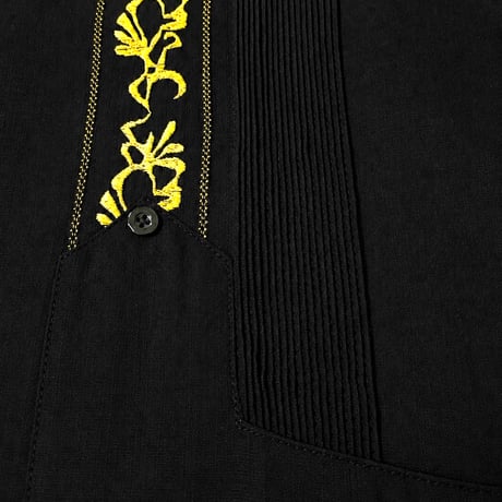 【7月末】【予約】【ESG-20S-BG】【REJILLADA 】【S/S GUAYABERA】【BLACKxGOLD】 【黒x金】