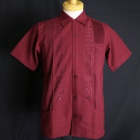 【10月中旬】【予約商品】【半袖】【 ESG-01S-BU 】【 REJILLADA 】【 BURGUNDY 】【 臙脂(えんじ)色 】
