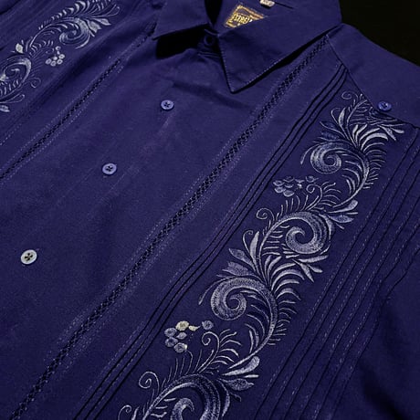 【9月】【予約商品】【半袖】【ESG-30S-N】【 S/S GUAYAMISA 】【NAVY】【 紺 】
