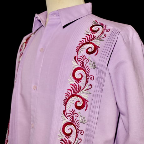【お取り寄せ商品】【長袖】【IMP-COL-100L-LA】【GUAYABERAS COLLI】【 L/S GUAYAMISA 】【 LAVENDER 】【 ラベンダー 】