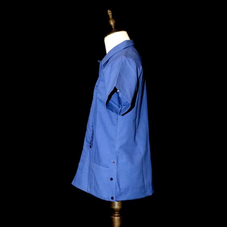 【半袖】【 S/S REJILLADA 】【 ESG-101S-AQ-23】【COTTON/POLYESTER】【 AQUA 】【 アクアブルー 】