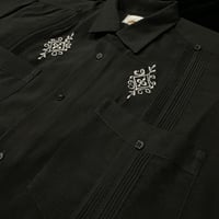 【予約】【半袖】【サイズ36(M)】【IMP-DE-19S-B-36】【 DEADSTOCK 】【S/S GUAYABERA】【BLACK】【黒】