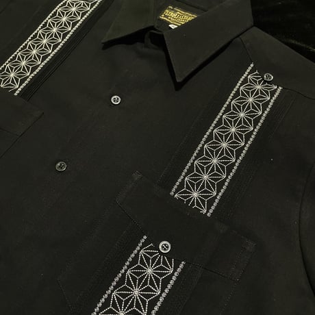 【1月〜2月】【予約商品】【半袖】【 ESGS-13S-BS】【 S/S CUBANA ASA 】【BLACKx SILVER 】 【黒x銀】