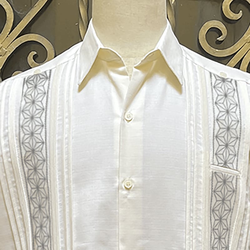 エストレアスタンダード/キューバシャツ/入手困難長袖シャツ サイズ42 サイズ42 Estrella Standard L/S GUAYABERA REJILLADA 長袖