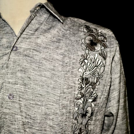 【長袖】【IMP-COL-124L-HG】【GUAYABERAS COLLI】【 L/S GUAYAMISA】【 HEATHER GRAY 】【ヘザーグレー】