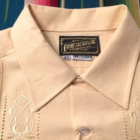 【2027年7月31日までにお届け】【受注生産】【長袖】【 ESG-01L-LE 】【 L/S GUAYABERA 】【 REJILLADA 】【 LEMON 】【 レモン 】