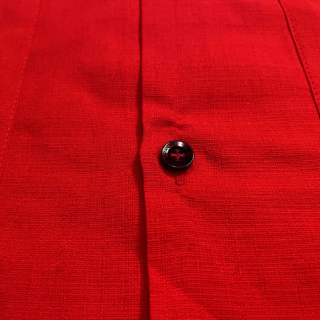 【2027年7月31日までにお届け】【受注生産】【長袖】【 ESG-20L-REB 】【 L/S GUAYABERA 】【 REJILLADA 】【 RED x BLACK 】【 赤 x 黒 】