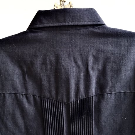 【お取り寄せ商品】【長袖】【IMP-COL-100L-B】【GUAYABERAS COLLI】【 L/S GUAYAMISA】【 BLACK x WHITE 】【 黒 x 白 】