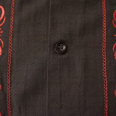 【9月下旬】【予約商品】【半袖】【 ESG-01S-BBU 】【 REJILLADA 】【 BLACK x BURGUNDY 】【 黒 x 臙脂(えんじ)色 】