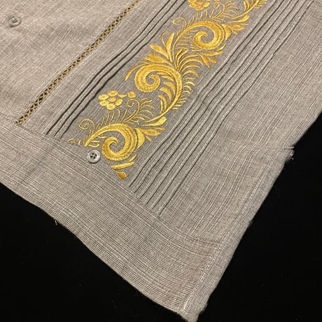 【半袖】【ESG-30S-GRG】【 S/S GUAYAMISA 】【 GRAY x GOLD 】【 グレー x 金 】
