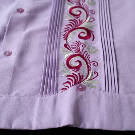 【お取り寄せ商品】【長袖】【IMP-COL-100L-LA】【GUAYABERAS COLLI】【 L/S GUAYAMISA 】【 LAVENDER 】【 ラベンダー 】