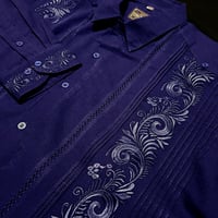 【受注生産】【2026年10月〜12月お届け】【長袖】【袖刺繍】【ESG-T30L-N】【 L/S GUAYAMISA 】【 NAVY 】【 紺色】