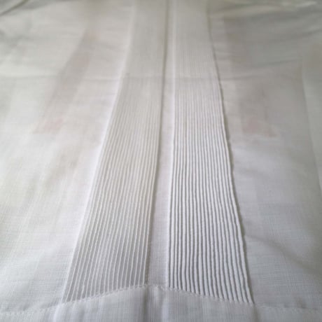 【2027年7月31日までにお届け】【受注生産】【半袖】【 ESG-01S-W】【 S/S GUAYABERA 】【 REJILLADA 】【 WHITE 】【 白】