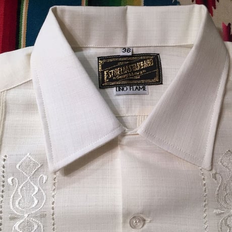 【長袖】【 ESG-01L-OF 】【 L/S GUAYABERA 】【 REJILLADA 】【 OFF WHITE 】【 オフホワイト 】