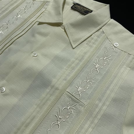 【1月〜2月】【予約商品】【長袖】【 ESG-38S-OF 】【 S/S GUAYAMISA 】【OFF WHITE 】 【オフホワイト 】