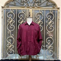 【2月〜3月納期】【受注生産】【長袖】【 ESG-01LP-BU 】【 REJILLADA CIPRE 】【 ポリエステル 】【 BURGUNDY 】  【臙脂(えんじ)色 】