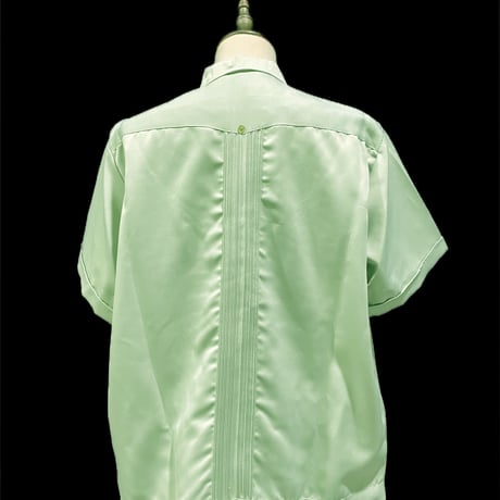 【予約】【半袖】【IMP-DE-15S-LIGRE-42】【 DEADSTOCK 】【S/S GUAYABERA】【LIME GREEN】【ライムグリーン】
