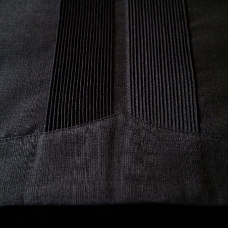 【予約商品】【 半袖 】【 ESG-01S-BG 】【 S/S GUAYABERA 】【 REJILLADA 】【 BLACK x GOLD 】【 黒 x 金 】
