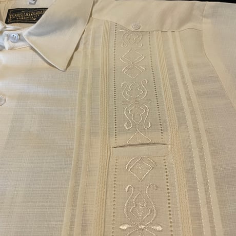 【長袖】【 ESG-32L-OF 】【 L/S GUAYAMISA 】【OFF WHITE】 【オフホワイト】