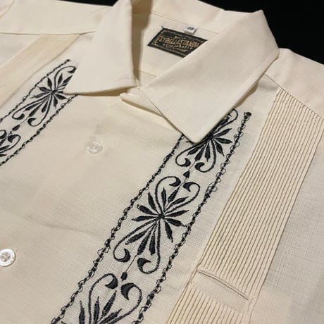 【2027年7月31日までにお届け】【受注生産】【半袖】【 ESG-01S-OFB 】【 REJILLADA 】【 OFF WHITE x BLACK 】【 オフホワイトx 黒 】